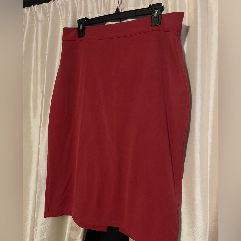 Miss Candy Floss, red pencil skirt XL